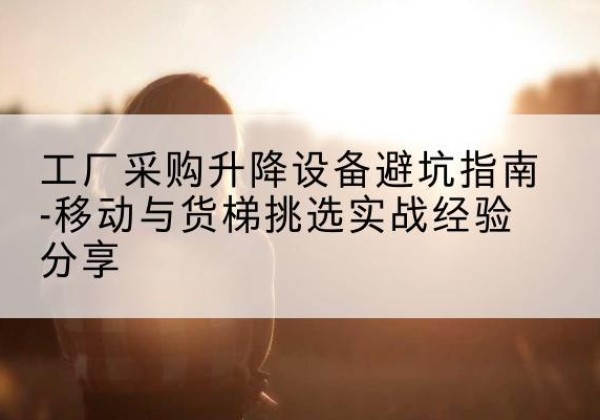 高邑移动式升降机怎么选-工厂采购升降设备避坑指南-移动与货梯挑选实战经验分享
