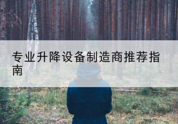 高邑电动剪叉升降平台厂家-专业升降设备制造商推荐指南